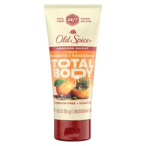 🍒 5/$20 new Old Spice Men's Total Body Deodorant Cream Mandarin Sandalwood Skin